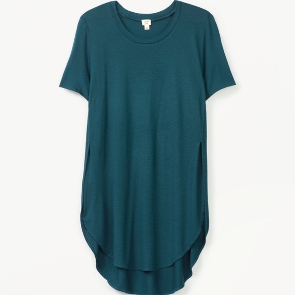 ARITZIA / WILFRED / CAPPUCINE TSHIRT TEAL - Picture 1 of 5
